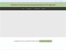Tablet Screenshot of clintoncountyhousing.org